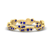 Vintage Wave Diamond Band